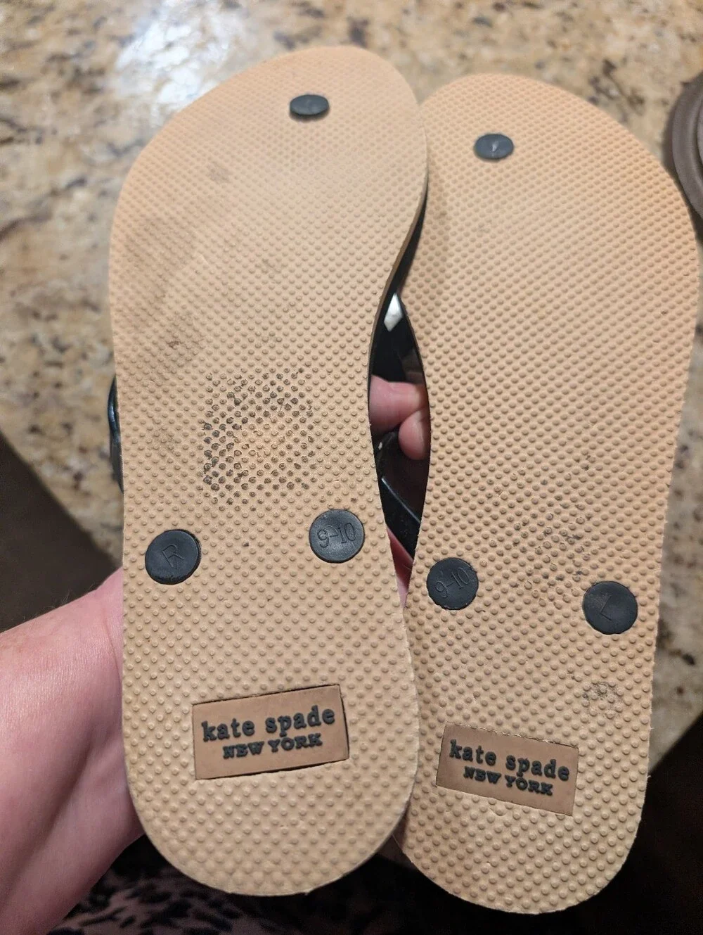 Kate Spade Flip Flops Leopard Sz 10